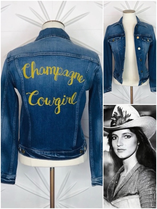 Frame Denim Jackets & Blazers - Frame Champagne Cowgirl Denim Trucker Jacket ONE OF A KIND ✨